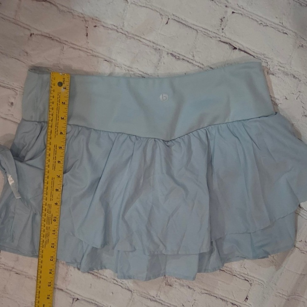 Cotton On Body Womens Ruffle Tiered Active Skort Light Blue XL RN129164